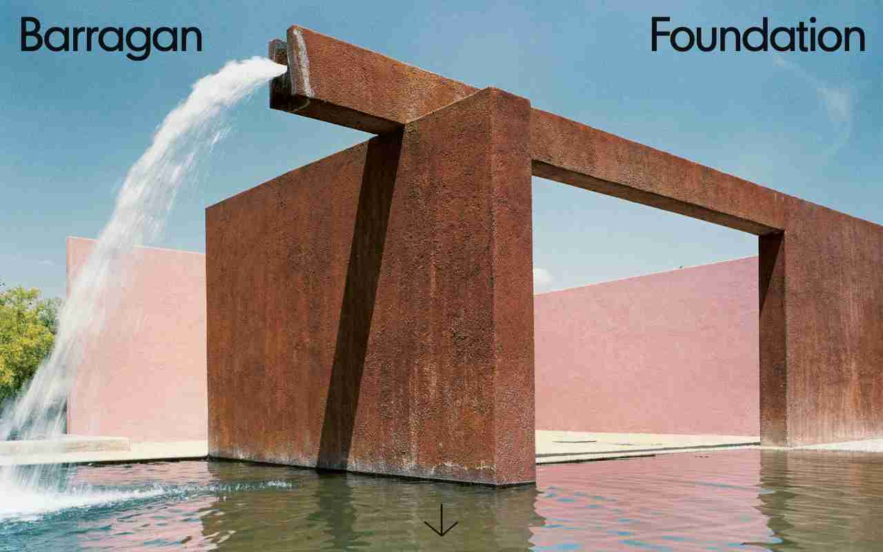 Screenshot of Barragan Foundation website.