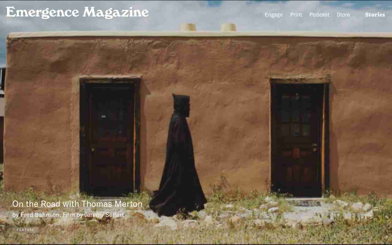 Screenshot of Emergence Magazine website.