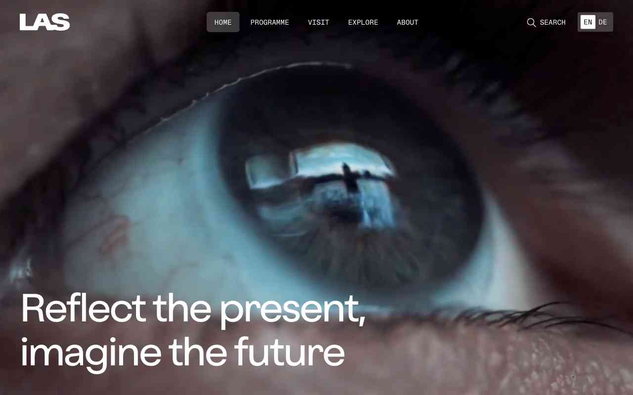 Screenshot of LAS Art Foundation website.