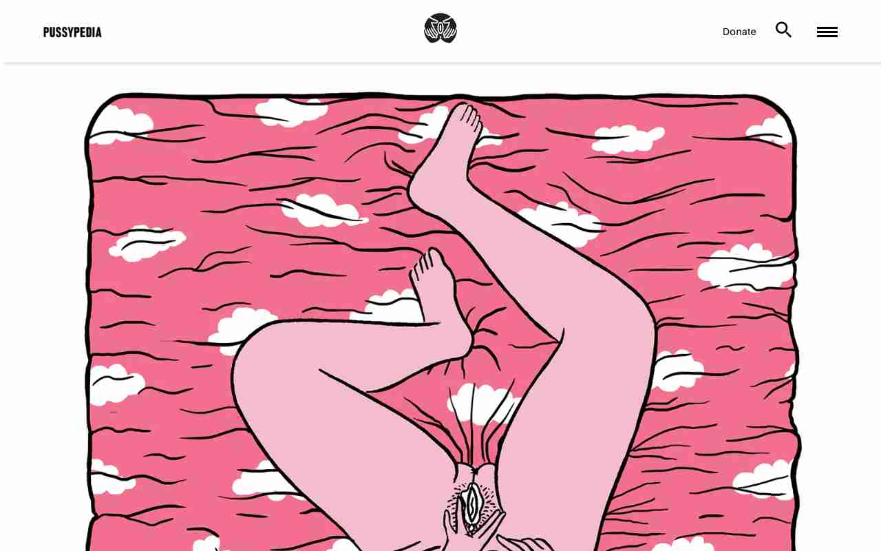 Screenshot of PUSSYPEDIA website.