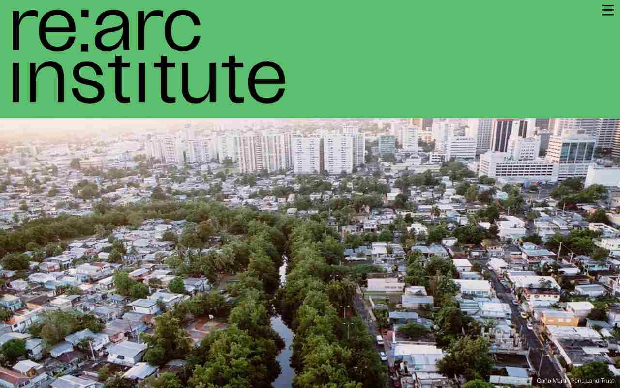 Screenshot of re:arc institute website.